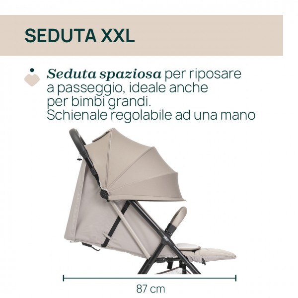 Passeggino Chicco Taormina Sandshell 0m+ Portata 22 Kg