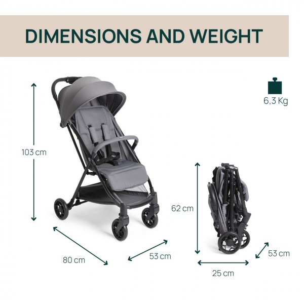 Passeggino Chicco Urbino Grayness
