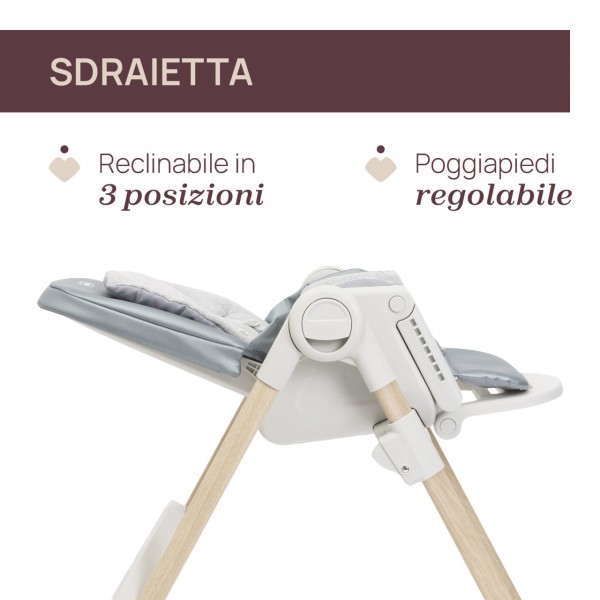 Seggiolone Chicco Polly Armonia evolutivo da 0 Mesi a 40 kg Greenery