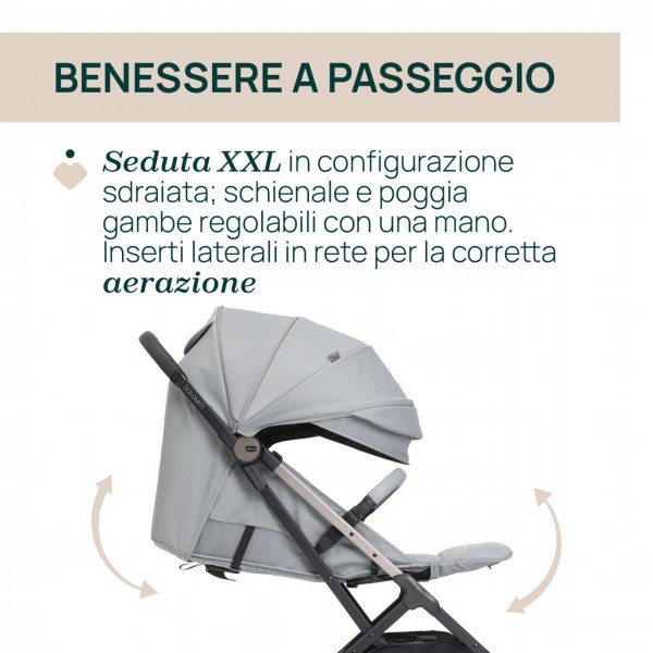 Passeggino Chicco Dolomiti Pebble Portata 22 Kg