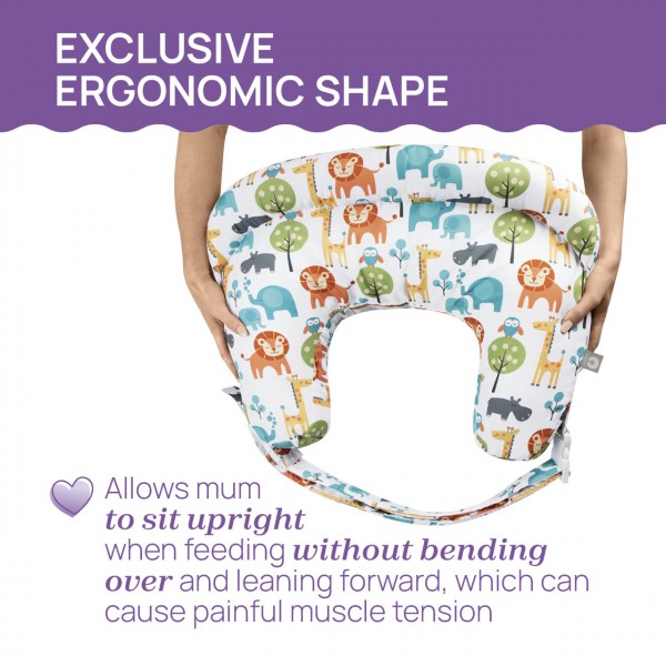 Chicco Boppy Cuscino Allattamento Deluxe Peaceful Jungle