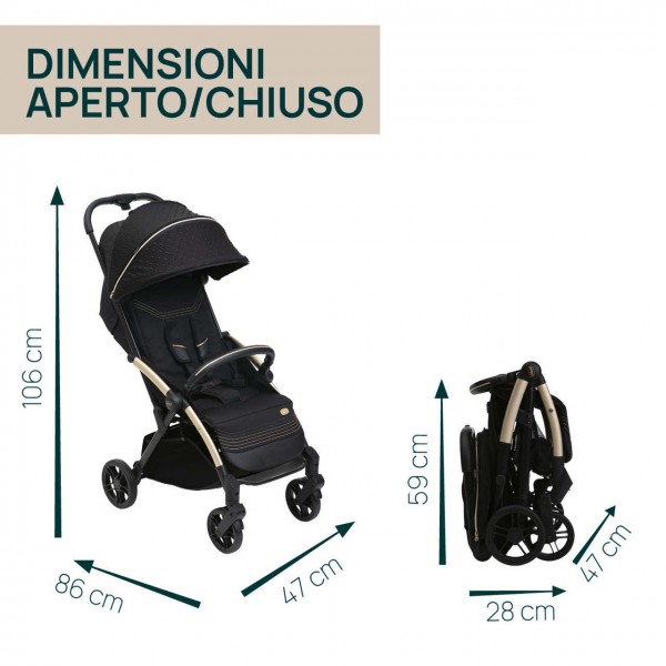 Passeggino Chicco Goody XPlus Black Re_Lux