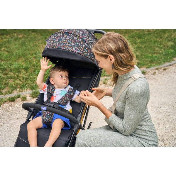 Passeggino Chicco Glee Sage Portata 22 Kg Chiusura Automatica + Parapioggia