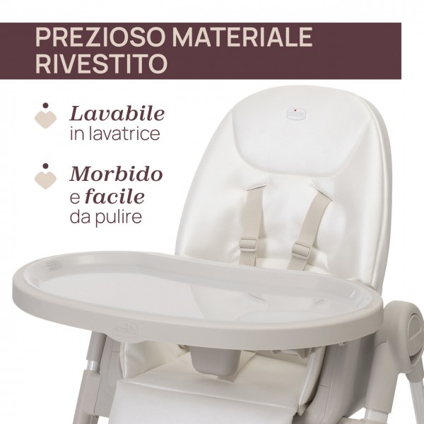 Seggiolone Chicco Polly Armonia Motherpearl evolutivo da 0 Mesi a 40 kg