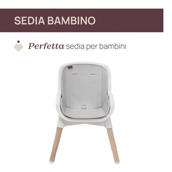 Seggiolone Chicco Zest Plus Wooden Grey