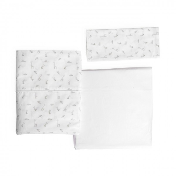 Set Lenzuola Chicco  in Cotone per Next2Me Forever - 2pz e federa Cloud