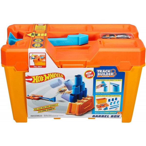 Pista Hot Wheels Track Builder Barrel Box