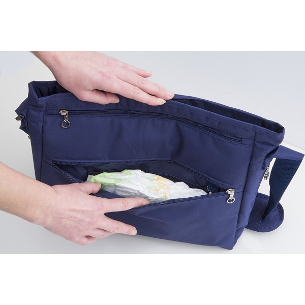 Borsa Maternità Joyello Comoda Blu Navy Pois Colorati