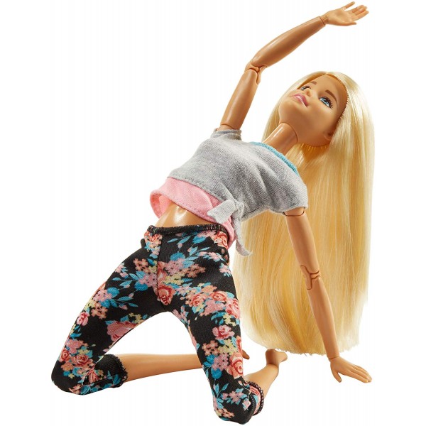 Bambola Barbie Snodata Capelli Biondi