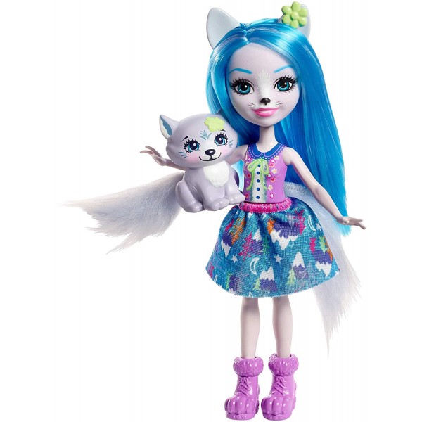 Bambola Mattel Enchantimals Winsley il Lupo e Trooper