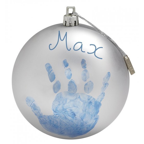 Set Impronta Baby Art Pallina di Natale Christmas Ball Grigia