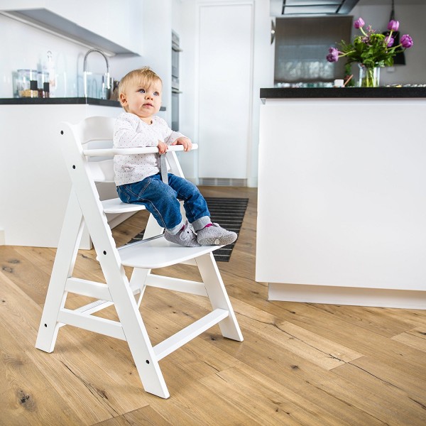 Seggiolone in Legno Hauck Alpha+ White