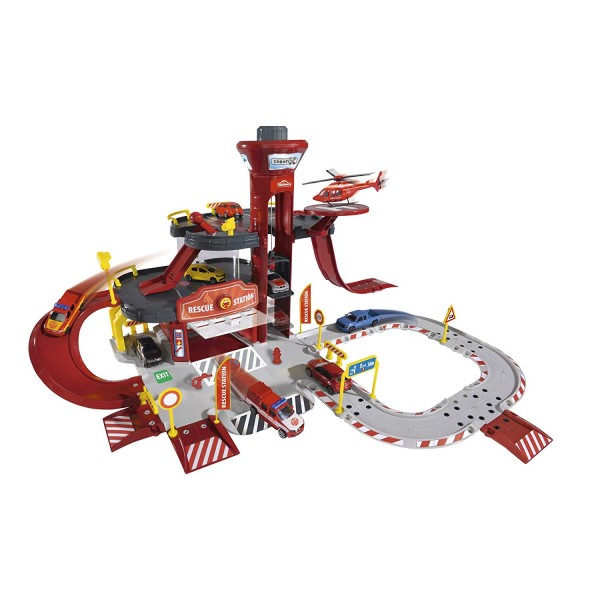Pista Majorette by Simba Mega Rescue Station 5 Veicoli