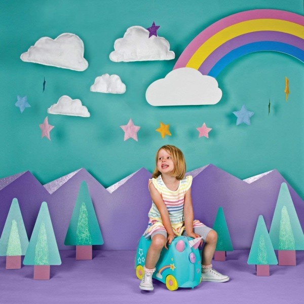 Valigia Cavalcabile Trunki Una Unicorno Verdino