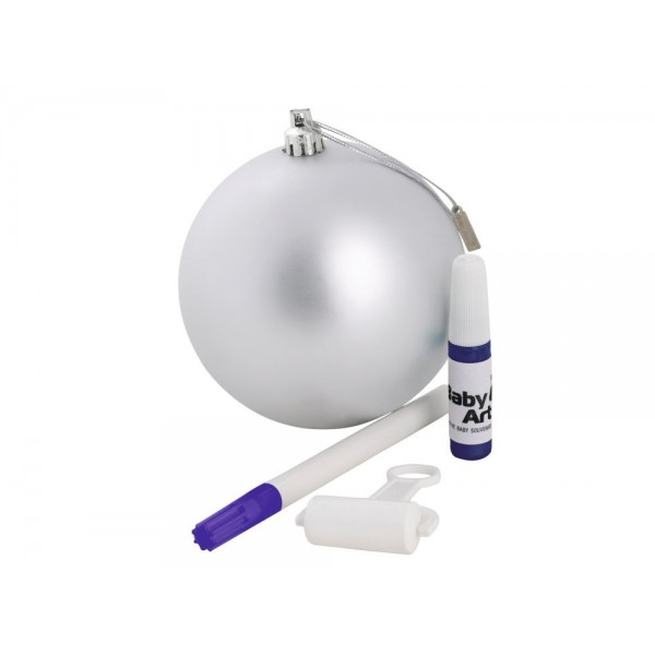 Set Impronta Baby Art Pallina di Natale Christmas Ball Grigia