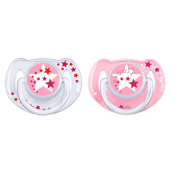 Succhietti Avent in Silicone Notturni Femmina 6-18 Mesi