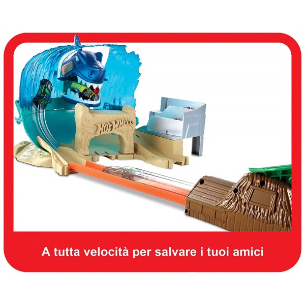 Pista Hot Wheels Mega Playset SOS Squalo 