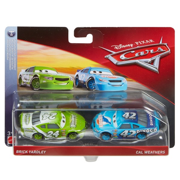 Macchinine Disney Cars 3 Brick e Cal 2 Pz
