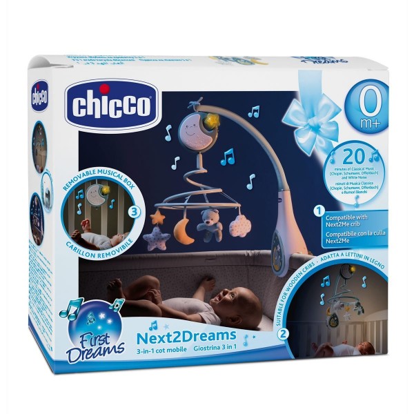 Giostrina Chicco 3 in 1 Next2Dreams Azzurro