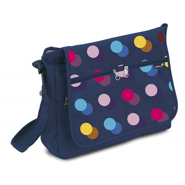 Borsa Maternità Joyello Comoda Blu Navy Pois Colorati