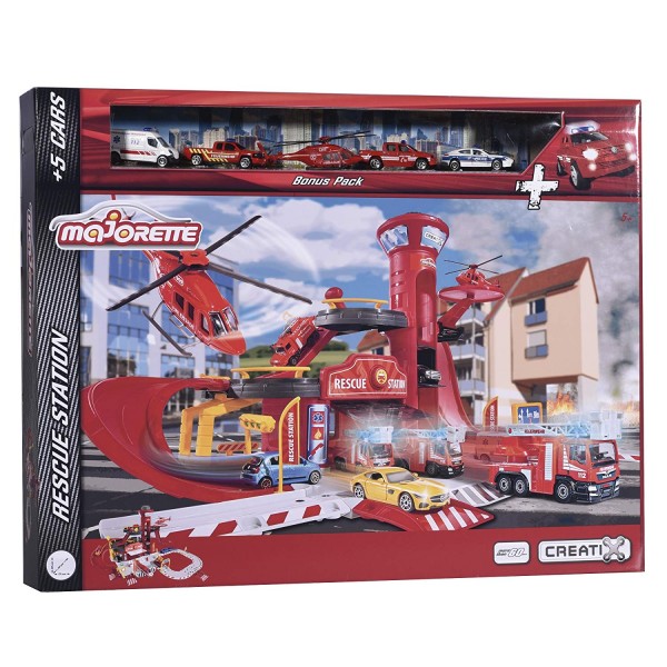 Pista Majorette by Simba Mega Rescue Station 5 Veicoli