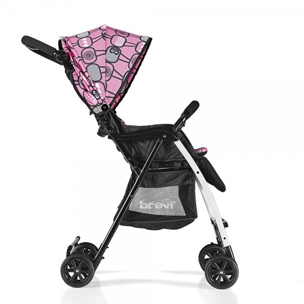 Passeggino Brevi Mini Large Rosa Gufi