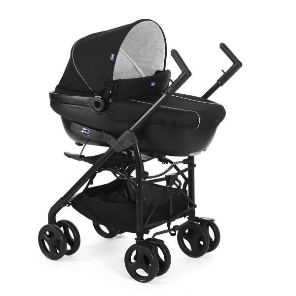 Trio Chicco Sprint Black Night + Kit Car + DISPOSITIVO ANTI ABBANDONO OMAGGIO