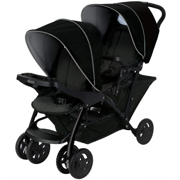 Passeggino Gemellare Graco Stadium Black Grey
