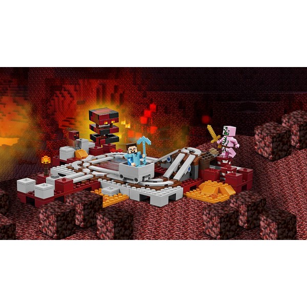 Costruzioni Lego Minecraft la Ferrovia del Nether