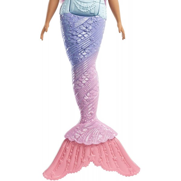  Bambola Barbie Dreamtopia Sirena Coda Arcobaleno Capelli Viola