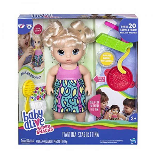 Bambola Hasbro Baby Alive Martina Spaghettina 
