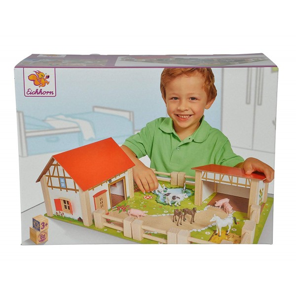 Set Gioco Eichhorn by Simba Fattoria in Legno 25pz