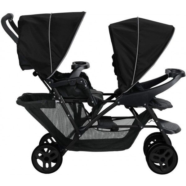 Passeggino Gemellare Graco Stadium Black Grey