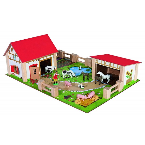 Set Gioco Eichhorn by Simba Fattoria in Legno 25pz