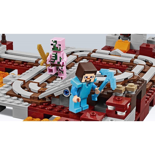 Costruzioni Lego Minecraft la Ferrovia del Nether