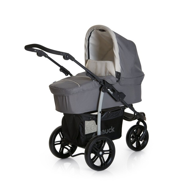 Hauck Trio Set Passeggino A Tre Ruote Con Carrozzina E Ovetto Gruppo 0+ Viper Grigio
