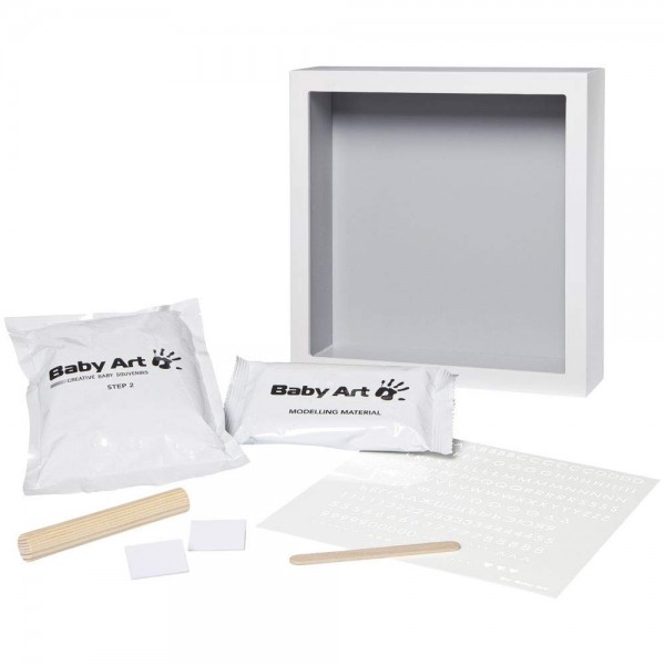 Kit Impronta per Piedini Baby Art My Little Steps Hello Color Grey