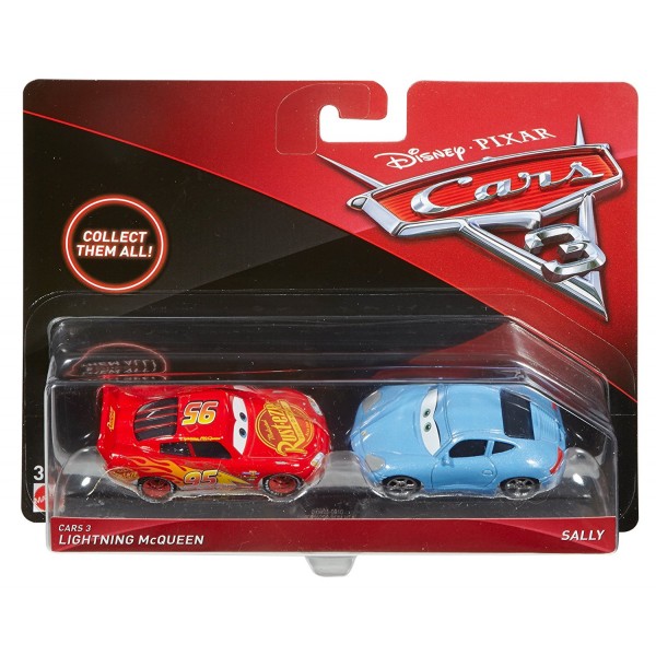Macchinine Disney Cars 3 Saetta McQueen e Sally 2 Pz