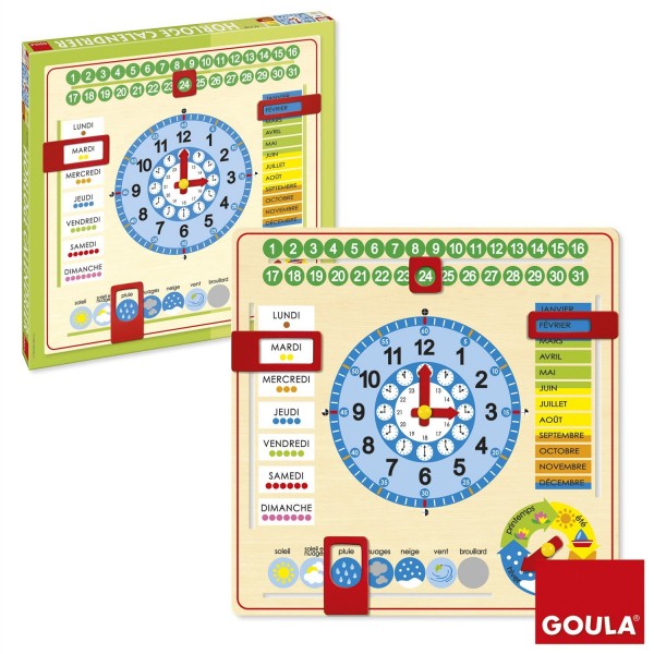 Goula Orologio Calendario Francese