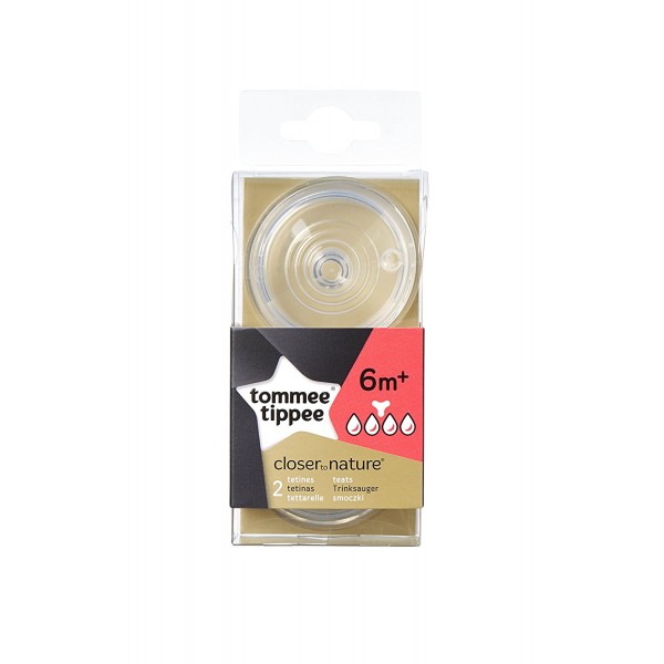 Tettarelle Tommee Tippee 2 Pz Pappa Liquida e Densa 6m+