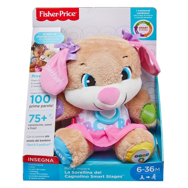 Peluche Fisher Price La Sorella del Cagnolino Smart Stages