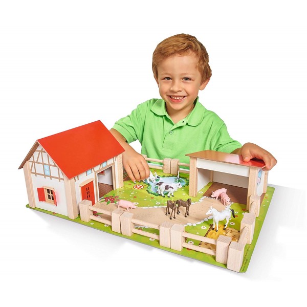 Set Gioco Eichhorn by Simba Fattoria in Legno 25pz