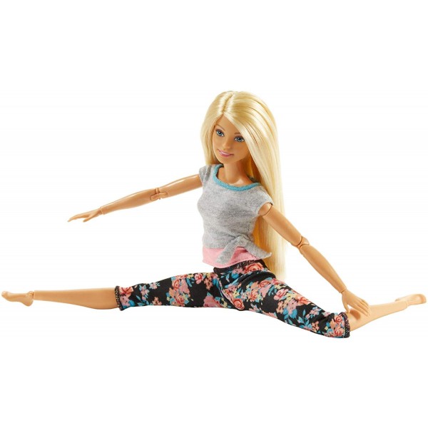 Bambola Barbie Snodata Capelli Biondi
