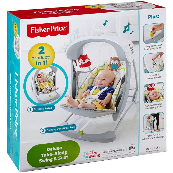 Altalena Fisher Price Baby Gear Salvaspazio 2 in 1 OUTLET