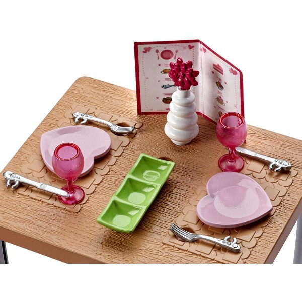 Accessori per Casetta Barbie Set Cuccioli con Tavolino e Sedie