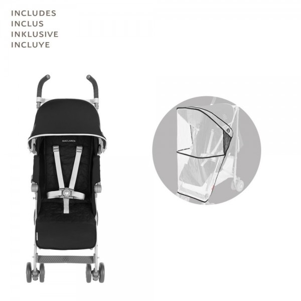 Passeggino Maclaren Quest Black Silver