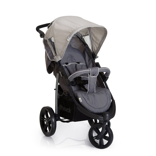 Hauck Trio Set Passeggino A Tre Ruote Con Carrozzina E Ovetto Gruppo 0+ Viper Grigio