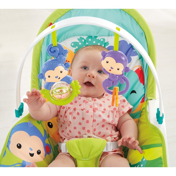 Sdraietta Dondolo Fisher Price Cuccioli della Natura 