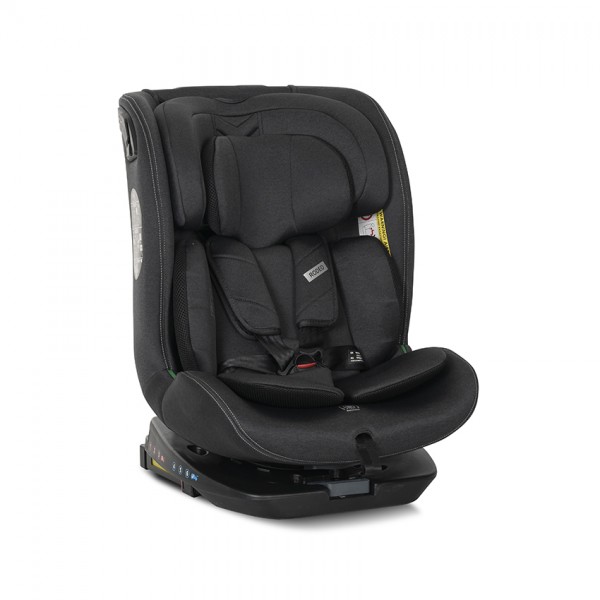 Lorelli Seggiolino auto isofix girevole 360 I-SIZE 40-150cm Rodeo Black