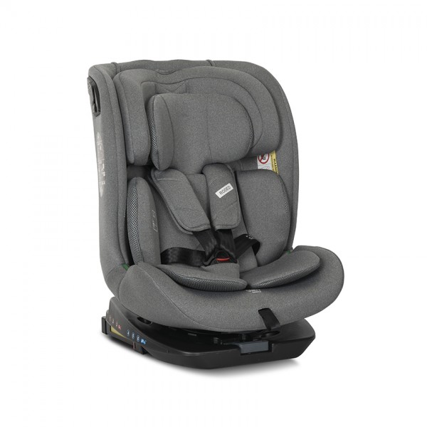 Lorelli Seggiolino auto isofix girevole 360 I-SIZE 40-150cm Rodeo Grigio